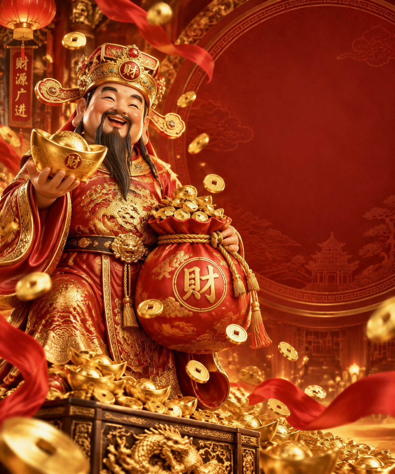 God of Wealth fortune artwork
